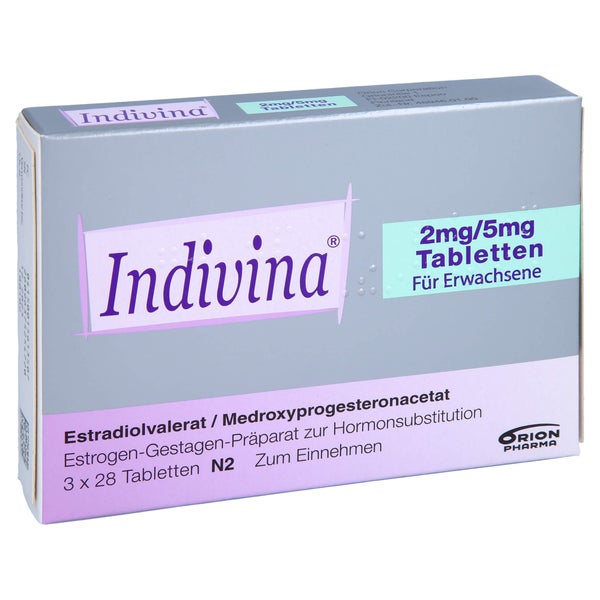 Indivina 2 mg/5 mg Tabletten 3X28 St