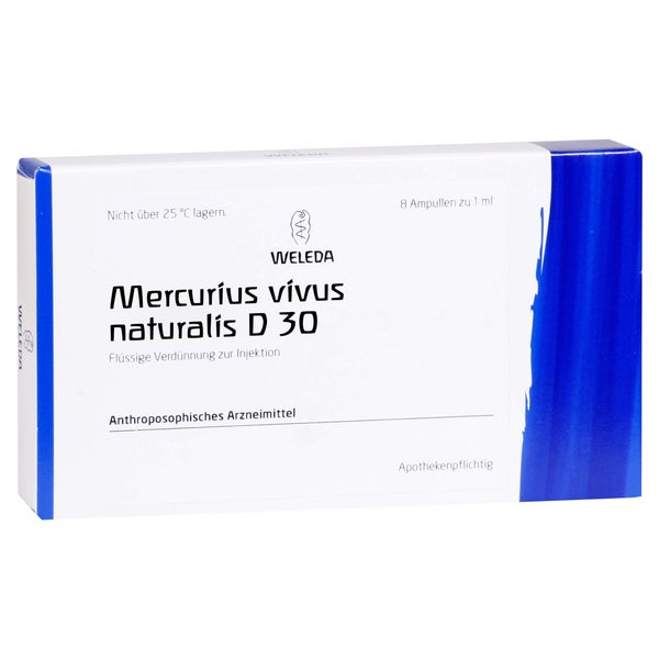 Mercurius Vivus Naturalis D 30 Ampullen 8X1 ml