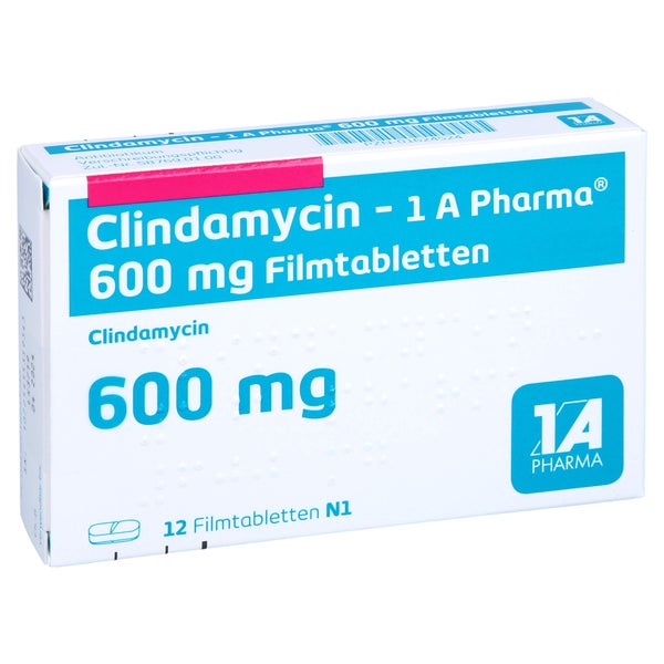 CLINDAMYCIN-1A Pharma 600 mg Filmtabletten 12 St