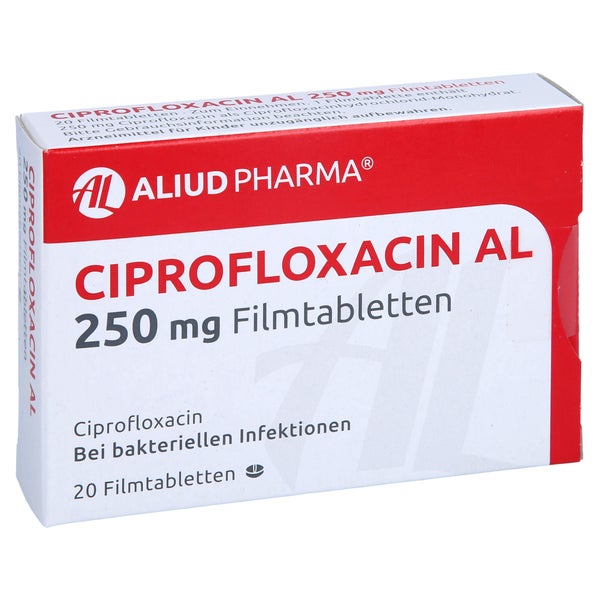 Ciprofloxacin AL 250 mg Filmtabletten 20 St