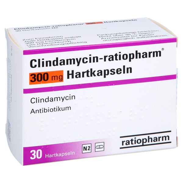 CLINDAMYCIN-ratiopharm 300 mg Hartkapseln 30 St
