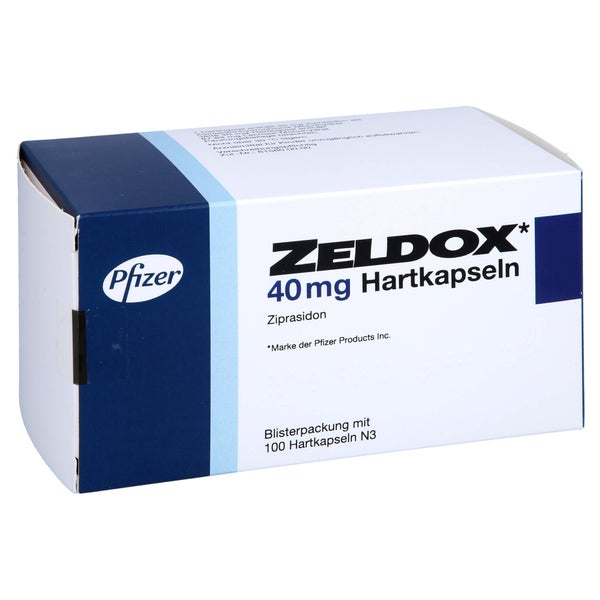 Zeldox 40 mg Hartkapseln 100 St