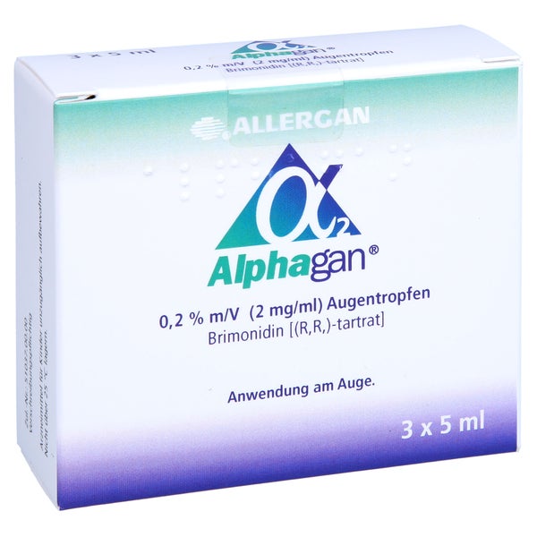 Alphagan 0,2% m/V 2 mg/ml Augentropfen 3X5 ml