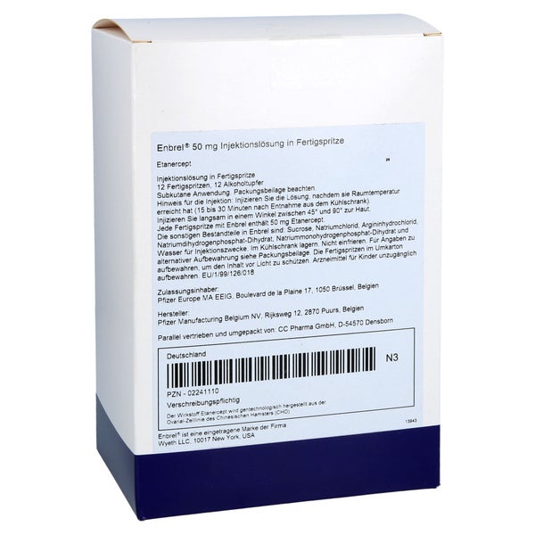 Enbrel 50 mg Inj.-Lsg.i.e.Fertigspritze 12 St