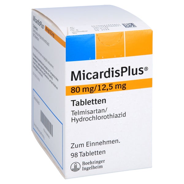 Micardisplus 80 Mg/12,5 mg Tabletten 98 St