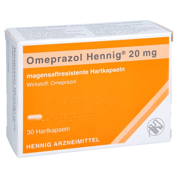 OMEPRAZOL Hennig 20 mg magensaftres.Hartkaps. 30 St