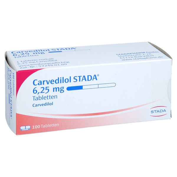 Carvedilol Stada 6,25 mg Tabletten 100 St