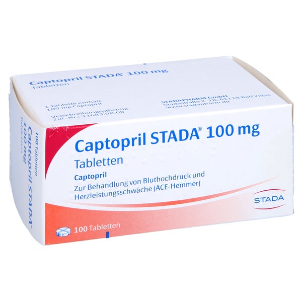Captopril Stada 100 mg Tabletten 100 St