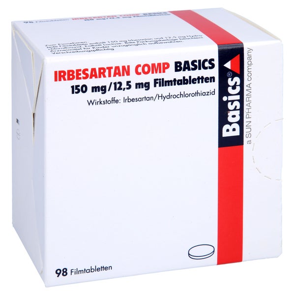 IRBESARTAN COMP BASICS 150 mg/12,5 mg Filmtabl. 98 St
