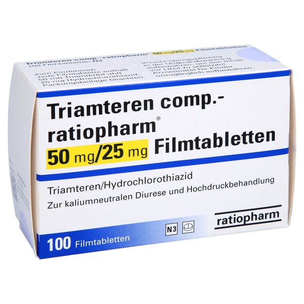 TRIAMTEREN comp.-ratiopharm 50 mg/25 mg Filmtabl. 100 St