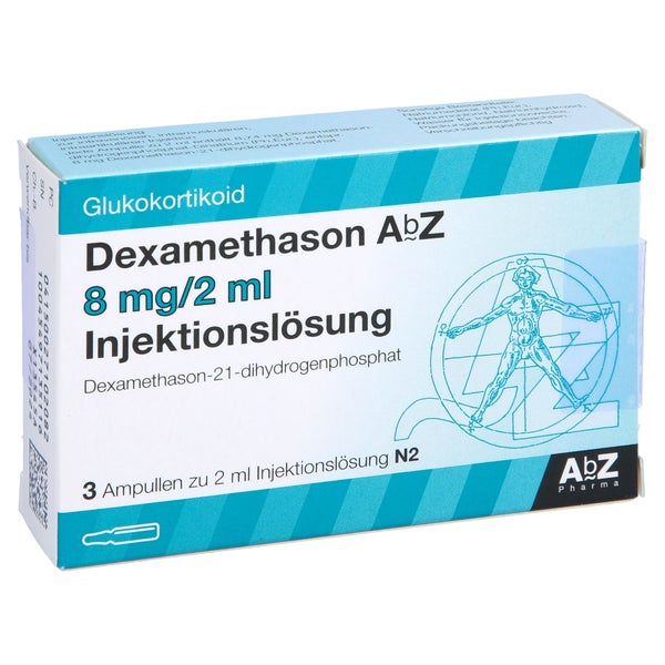 DEXAMETHASON AbZ 8 mg/2 ml Injektionslsg.Ampullen 3 St