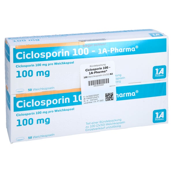 Ciclosporin 100-1a Pharma Weichkapseln 100 St