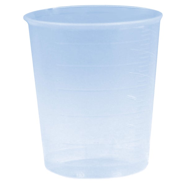 Einnehmeglas Kunststoff 30 ml blau 10 St