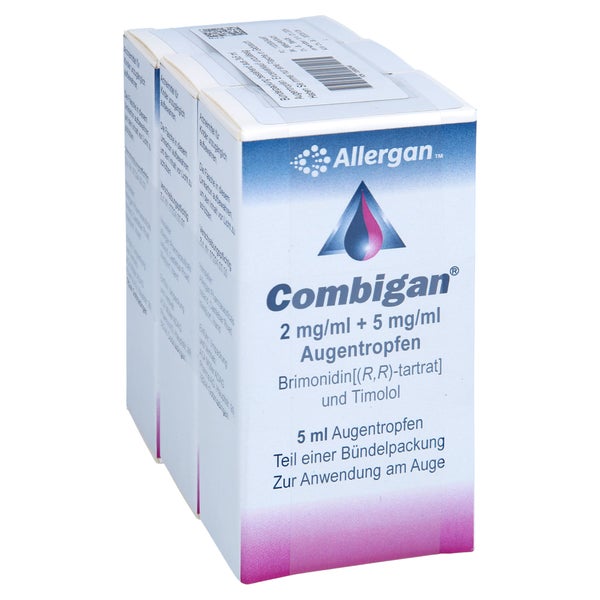 Combigan 2 Mg/ml + 5 mg/ml Augentropfen 3X5 ml