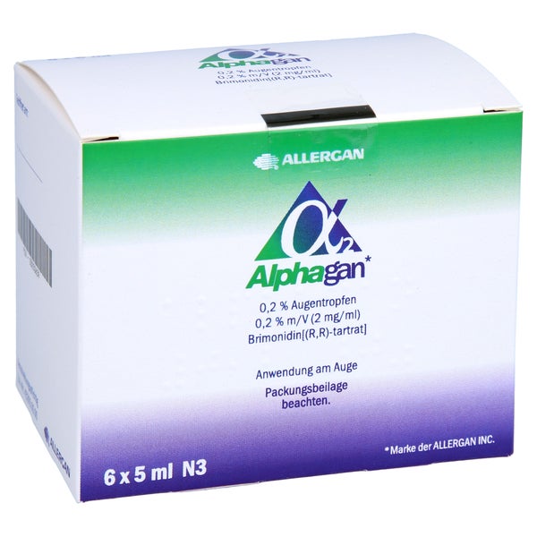 Alphagan 0,2% m/V 2 mg/ml Augentropfen 6X5 ml