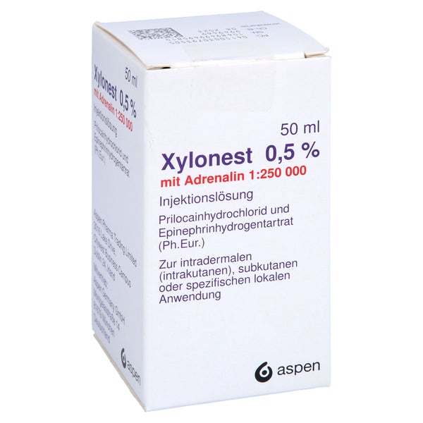 XYLONEST 0,5% m.Adrenalin Fl. Injektionslösung 50 ml