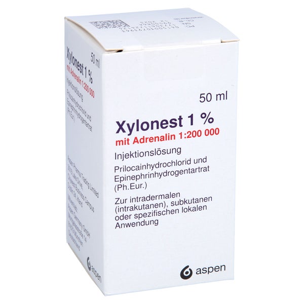XYLONEST 1% m.Adrenalin Fl. Injektionslösung 50 ml