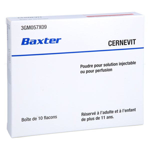 CERNEVIT 750 mg Pulver z.Herst.e.Infusionslsg. 10 St