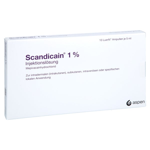SCANDICAIN 1% Luerfit Ampullen Injektionslösung 10X5 ml