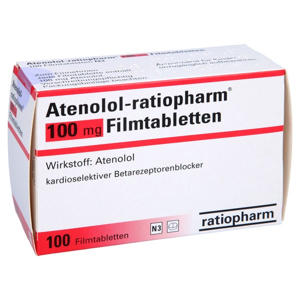 ATENOLOL-ratiopharm 100 mg Filmtabletten 100 St