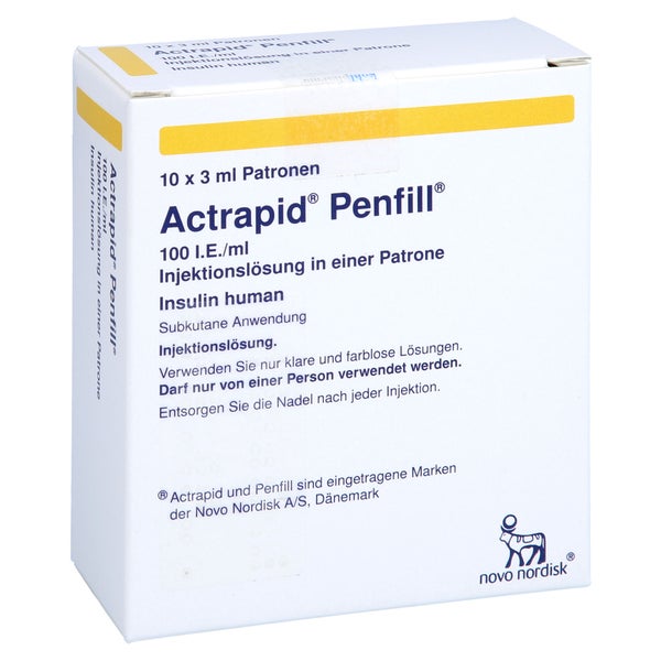 Actrapid Penfil 100 I.E./ml 10X3 ml