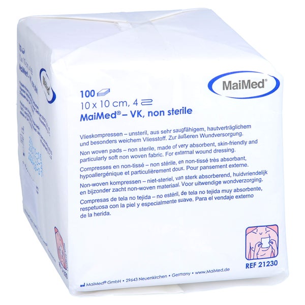 Vliesstoff-kompressen Unsteril 10x10 cm 100 St