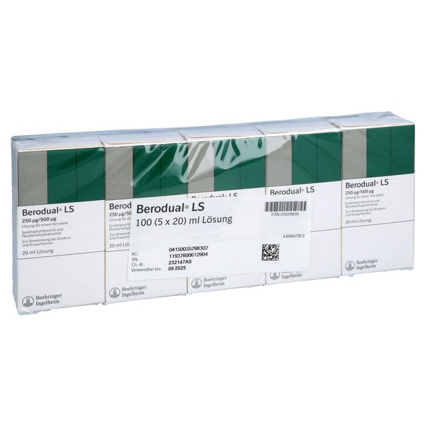 Berodual LS Lösung für einen Vernebler 5X20 ml