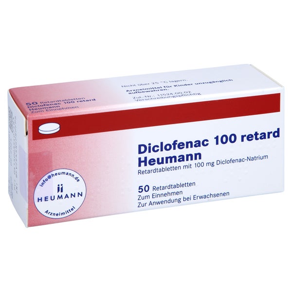 Diclofenac 100 Retard Heumann Tabletten 50 St