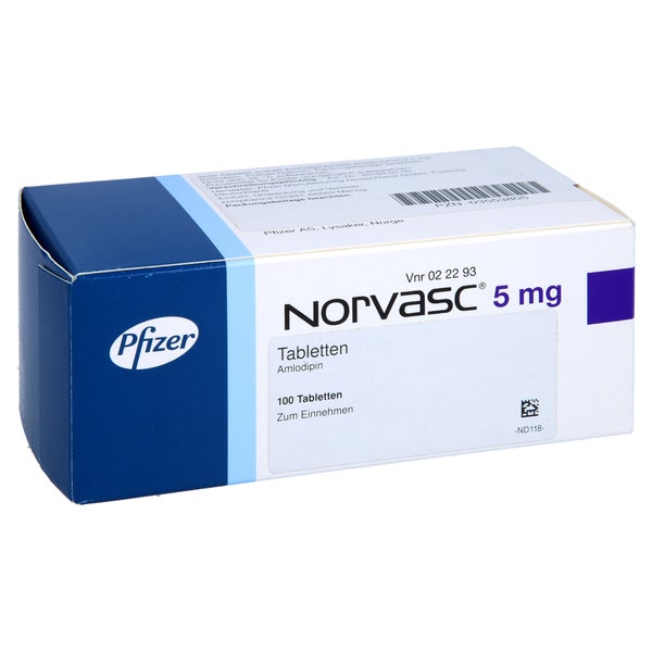 Norvasc 5 mg Tabletten 100 St