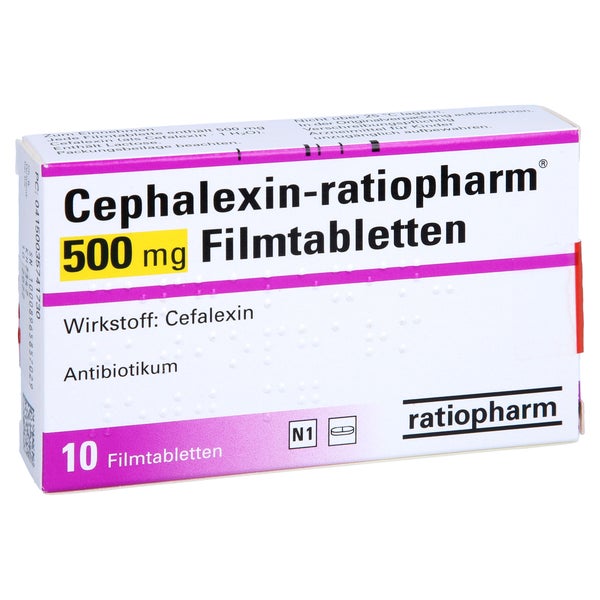 CEPHALEXIN-ratiopharm 500 mg Filmtabletten 10 St