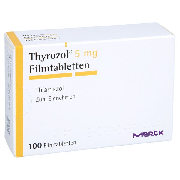 Thyrozol 5 mg Filmtabletten 100 St