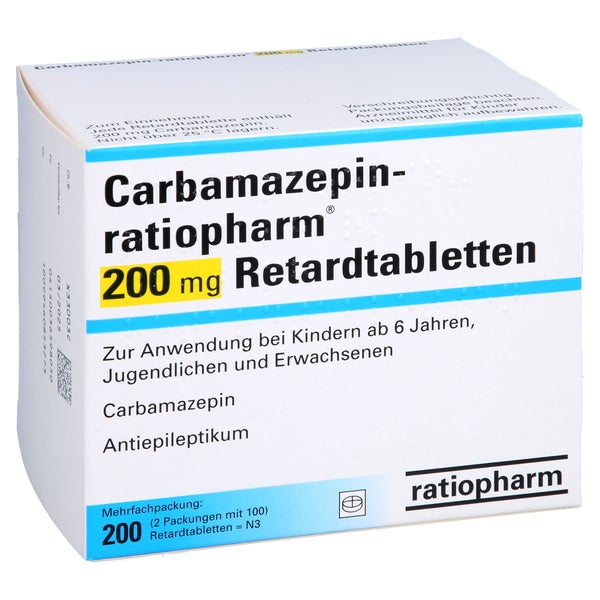 CARBAMAZEPIN-ratiopharm 200 mg Retardtabletten 200 St