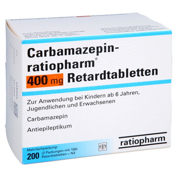 CARBAMAZEPIN-ratiopharm 400 mg Retardtabletten 200 St