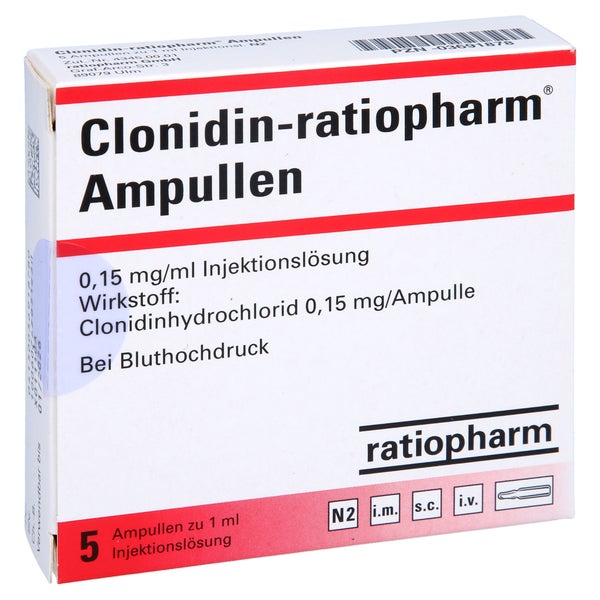 Clonidin-ratiopharm Ampullen 5 St