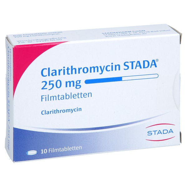 CLARITHROMYCIN STADA 250 mg Filmtabletten 10 St