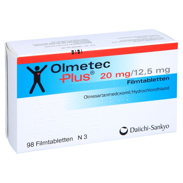 OLMETEC Plus 20 mg/12,5 mg Filmtabletten 98 St