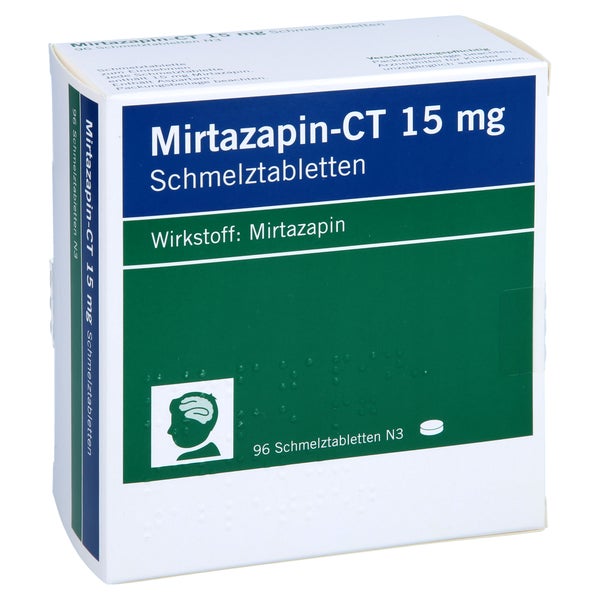 Mirtazapin-ct 15 mg Schmelztabletten 96 St