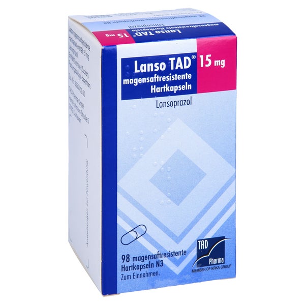 LANSO TAD 15 mg magensaftresistente Hartkapseln 98 St