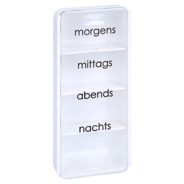 Tablettendose Morgens/mittags/abends/nac 1 St