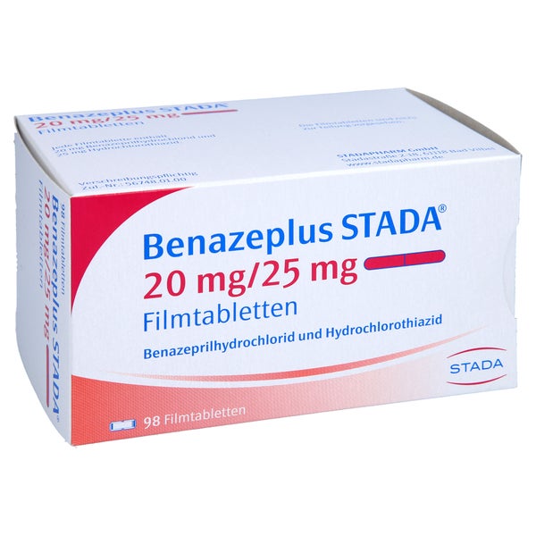 BENAZEPLUS STADA 20 mg/25 mg Filmtabletten 98 St