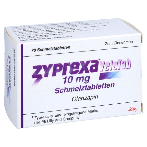 Zyprexa Velotab 10 mg Schmelztabletten 70 St