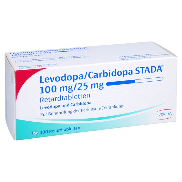 LEVODOPA/Carbidopa STADA 100 mg/25 mg Retardtabl. 100 St