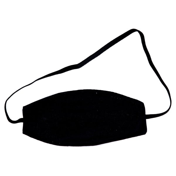 Augenbinde oval M.gummiband schwarz 1 St