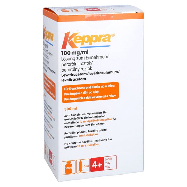 KEPPRA 100 mg/ml Lsg.z.Einnehmen 10ml Dos.Pipette 300 ml