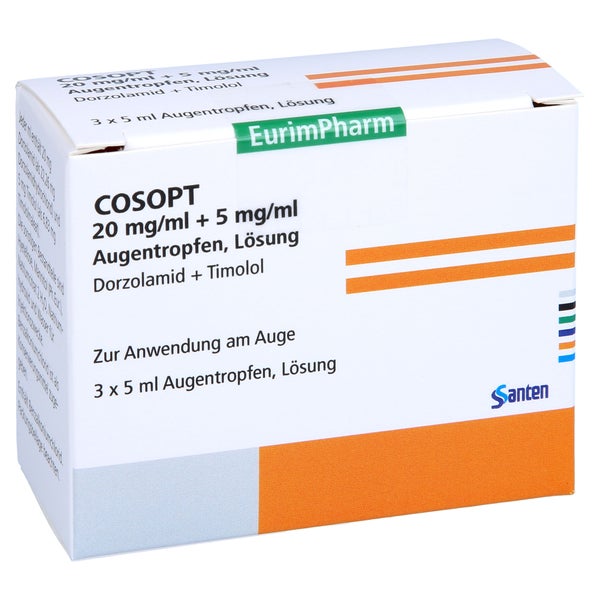 Cosopt 20 Mg/ml + 5 mg/ml Augentropfen 3X5 ml