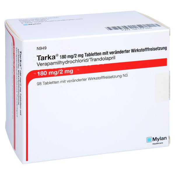 TARKA 180 mg/2 mg Tabl.m.veränd.Wirkst.-Freis. 98 St