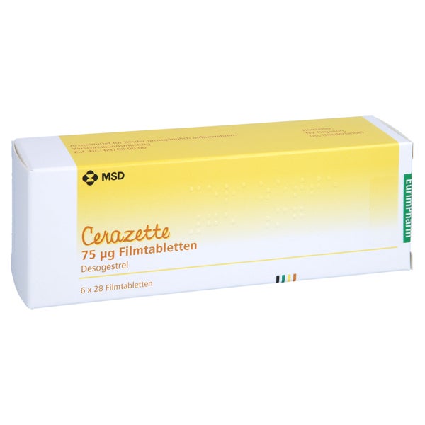 Cerazette 75 Mikrogramm Filmtabletten 6X28 St