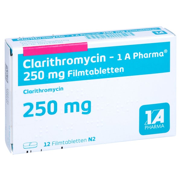 CLARITHROMYCIN-1A Ph.250mg Filmtabletten 12 St