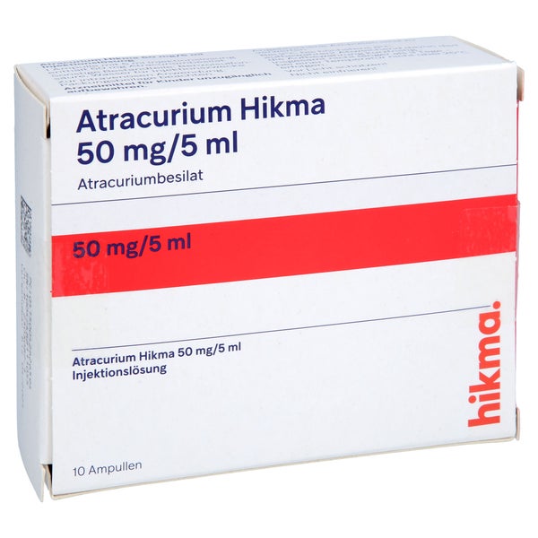 Atracurium Hikma 50 mg/5 ml Ampullen 10 St