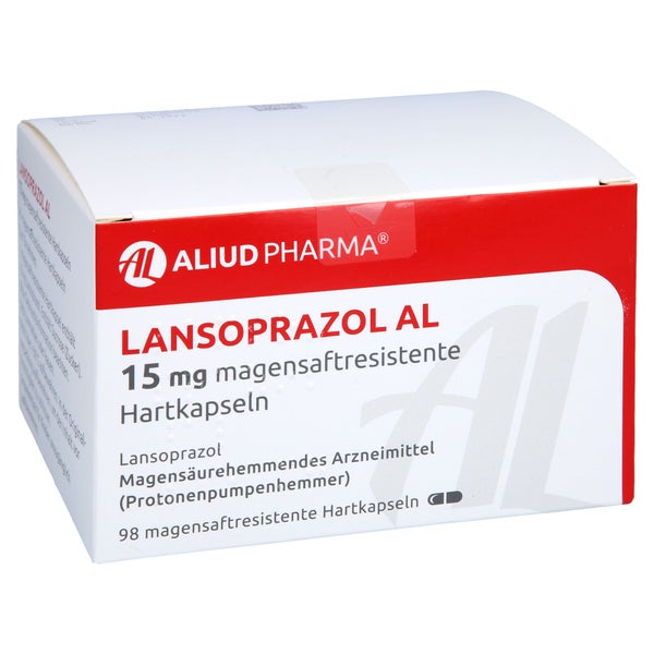 LANSOPRAZOL AL 15 mg magensaftresistente Hartkaps. 98 St